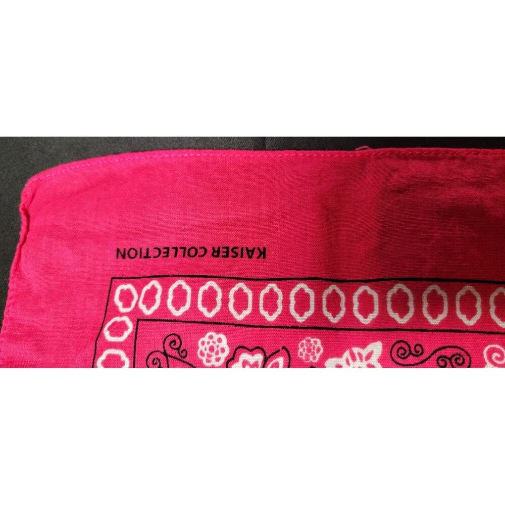 Set of 4 Cotton Bandanas - Red Paisley, USA Flag, Camo for Bikers, 22